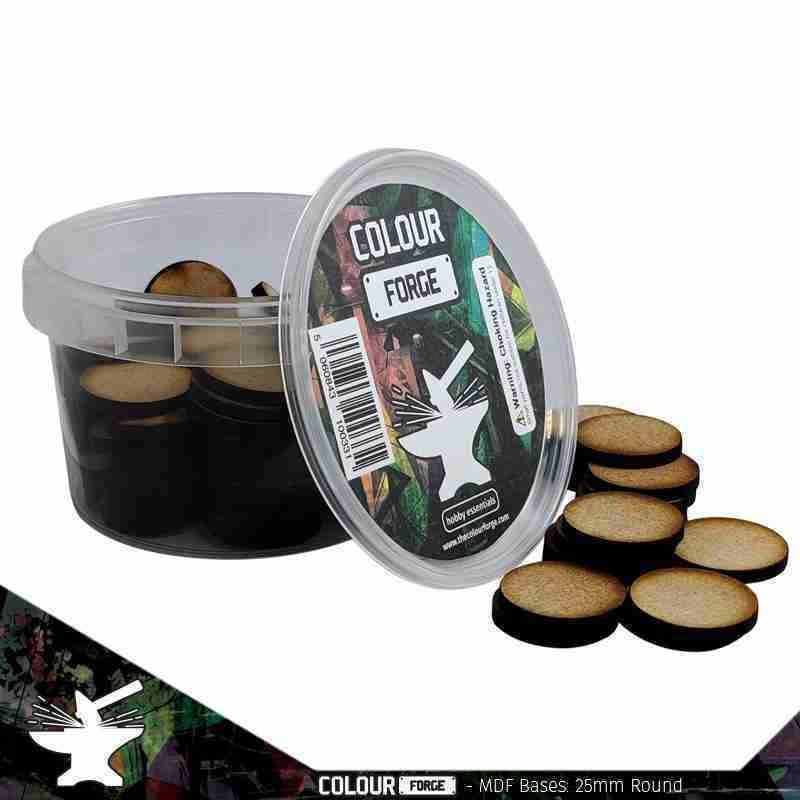 MDF Bases - 25mm Round (100)