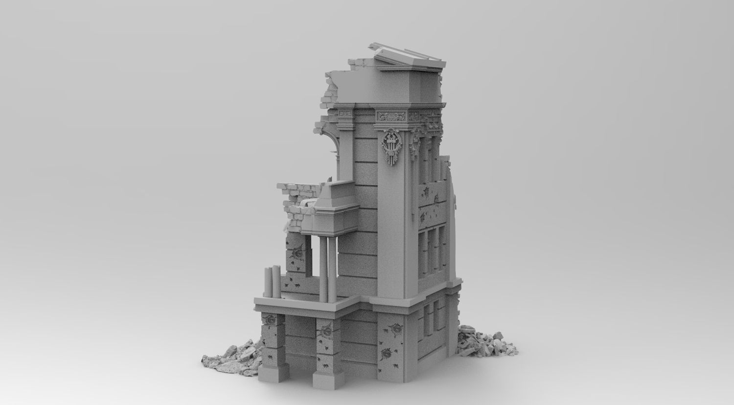 City Scatter 2 , stl file WW2, Modern Warfare , Apocalypse