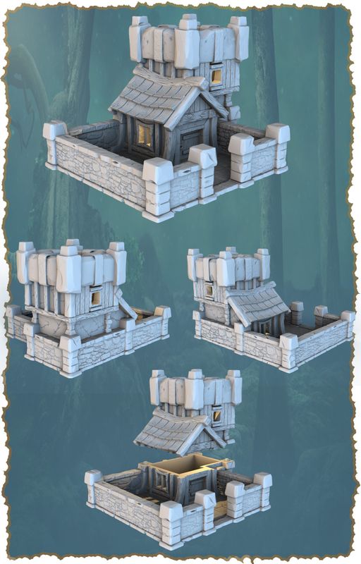 Middle ages 1  , stl file For Fantasy and Medieval
