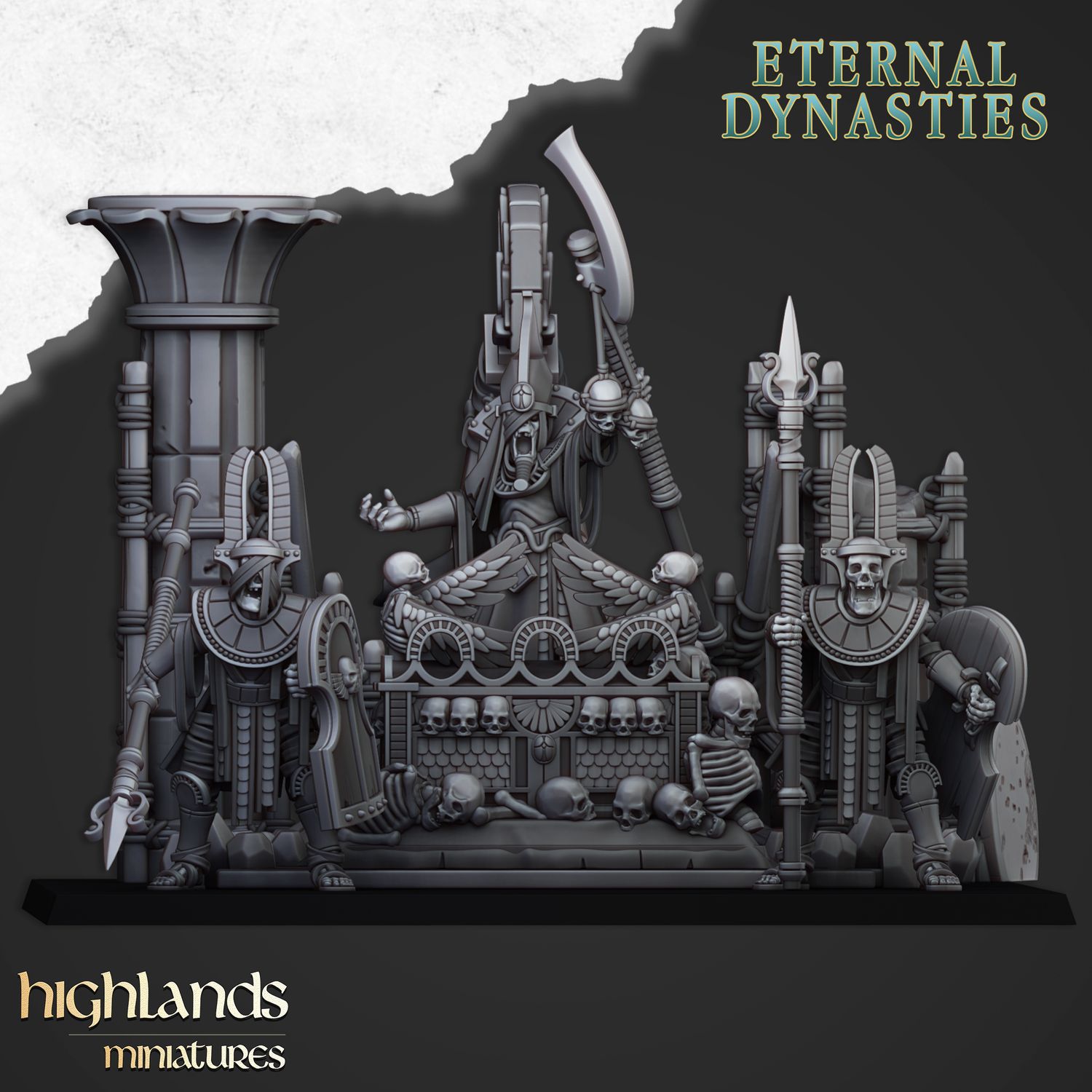Sunken Pharaoh's Funeral Ship - Highlands Miniatures - Eternal Dynasties