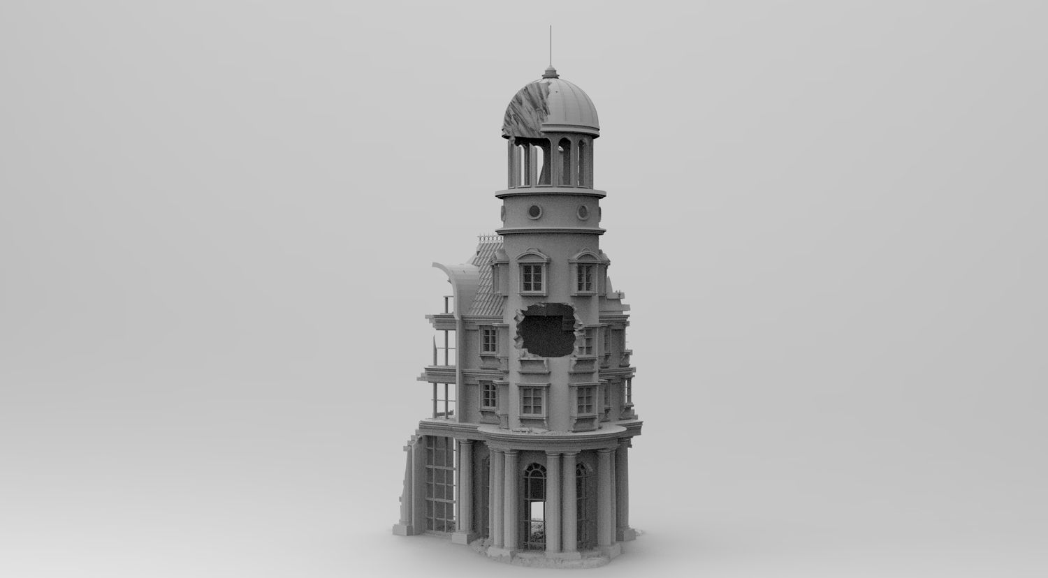 City Scatter 7 , stl file WW2, Modern Warfare , Apocalypse