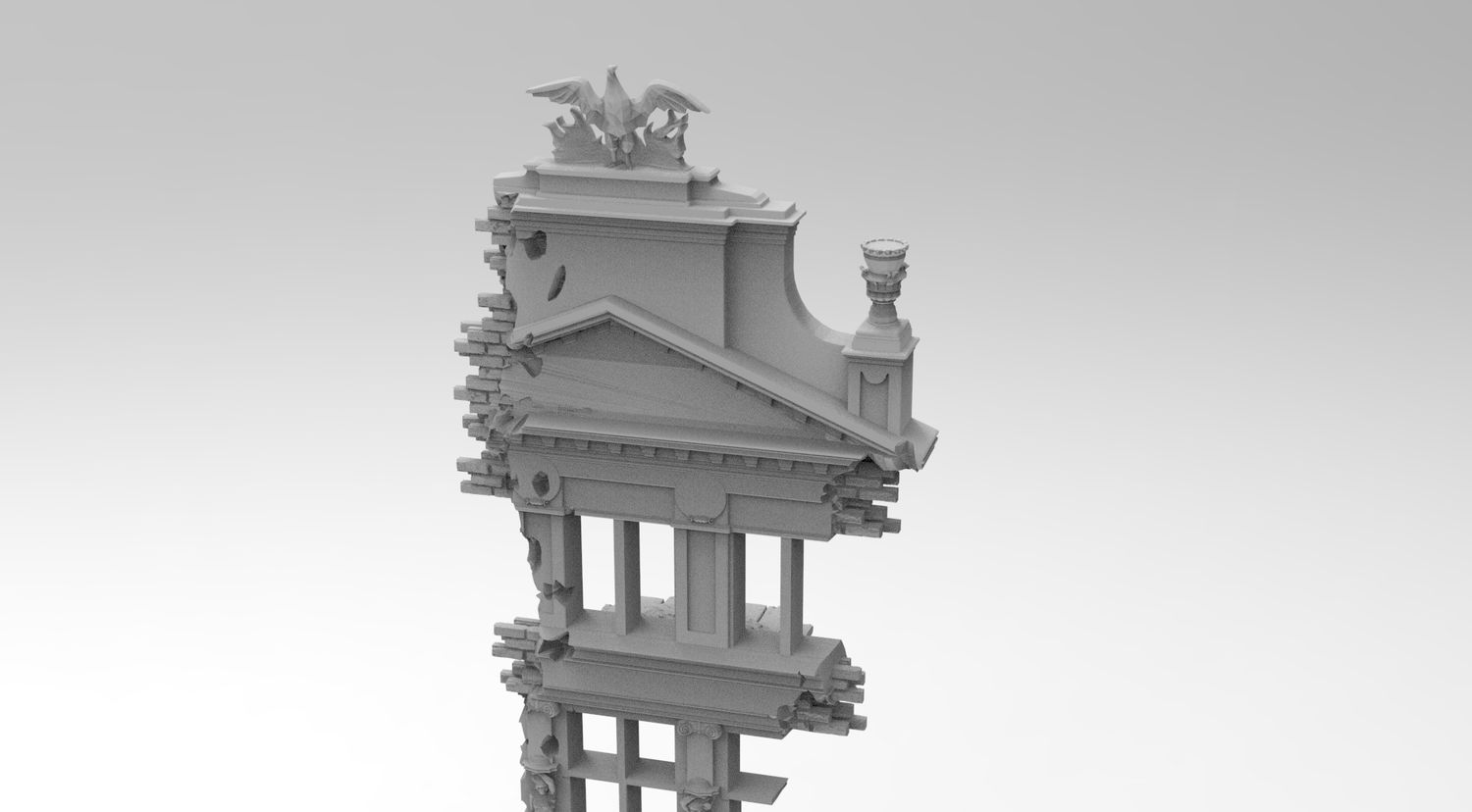 City Scatter 6 , stl file WW2, Modern Warfare , Apocalypse