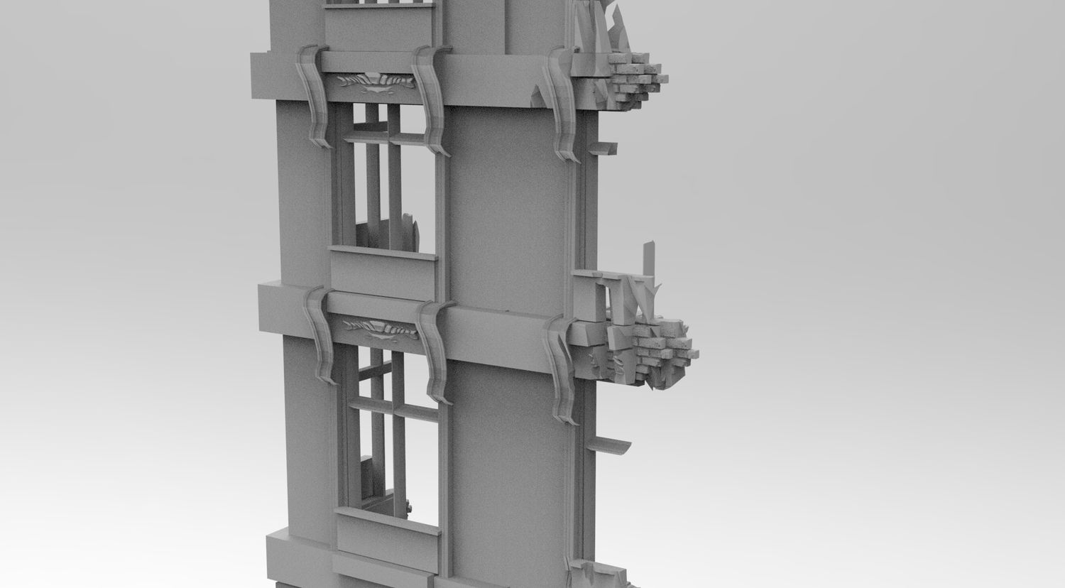City Scatter 9 , stl file WW2, Modern Warfare , Apocalypse