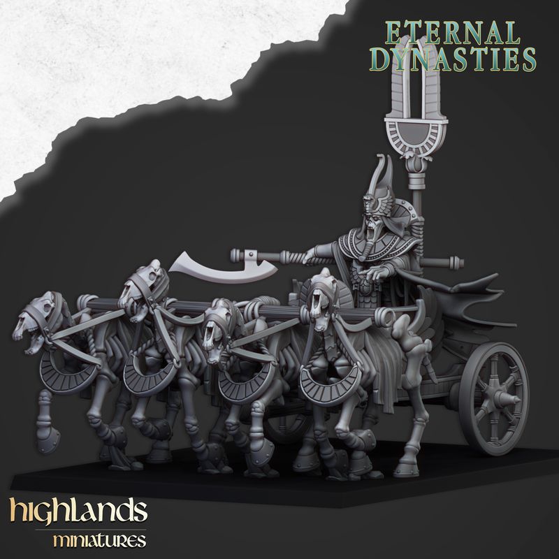 Eternal Dynasties Pharaoh Chariot - Highlands Miniatures - Eternal Dynasties