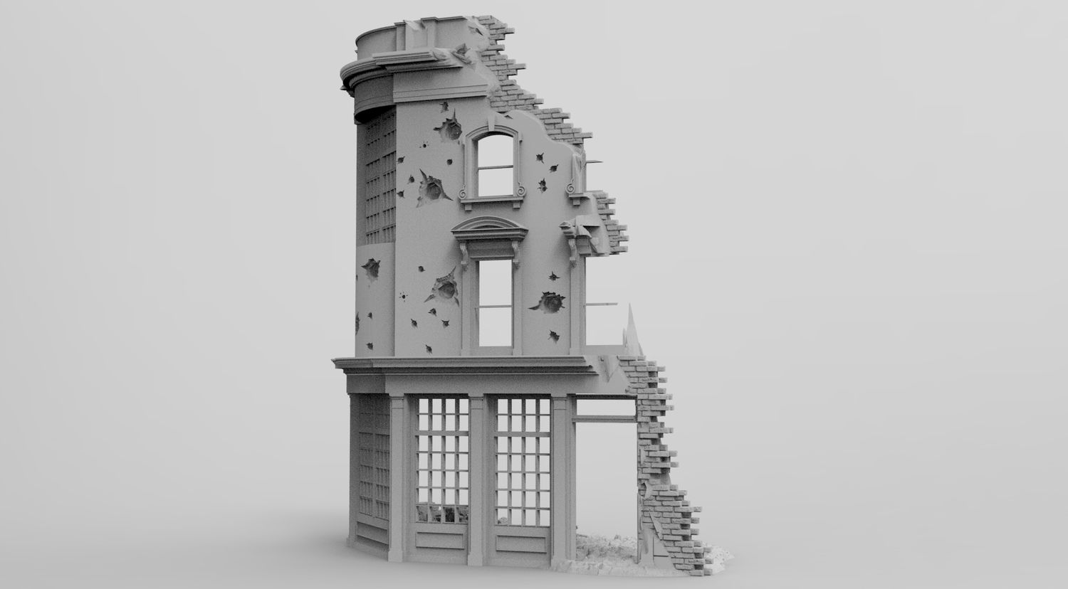 City Scatter 8 , stl file WW2, Modern Warfare , Apocalypse