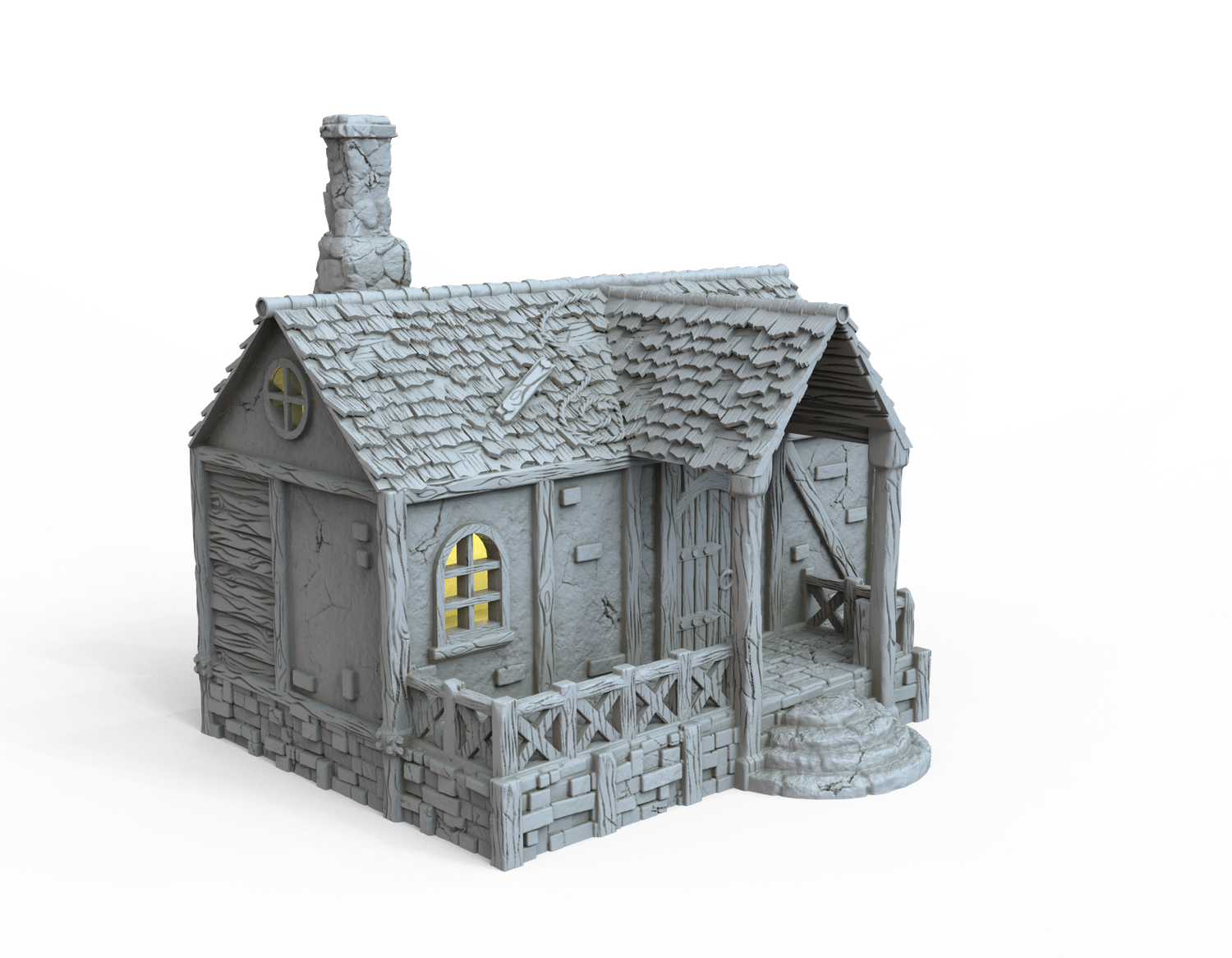 Medieval House 1  , stl file For Fantasy and Medieval