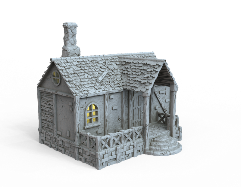 Medieval House 1  , stl file For Fantasy and Medieval