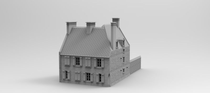 Eglise House 3 , stl file WW2, Modern Warfare