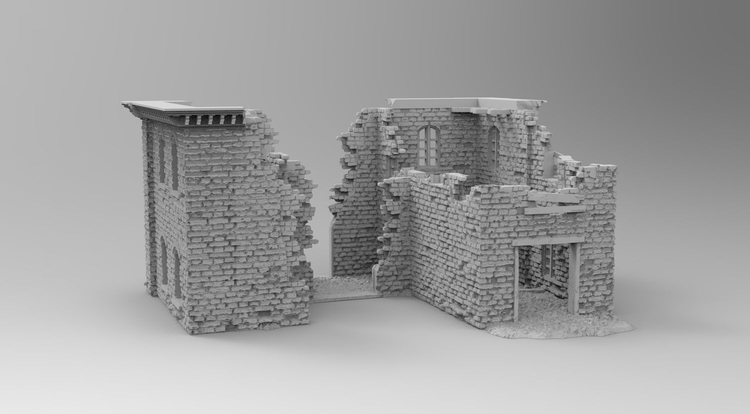Factory Scatter 4 , stl file WW2, Modern Warfare , Apocalypse