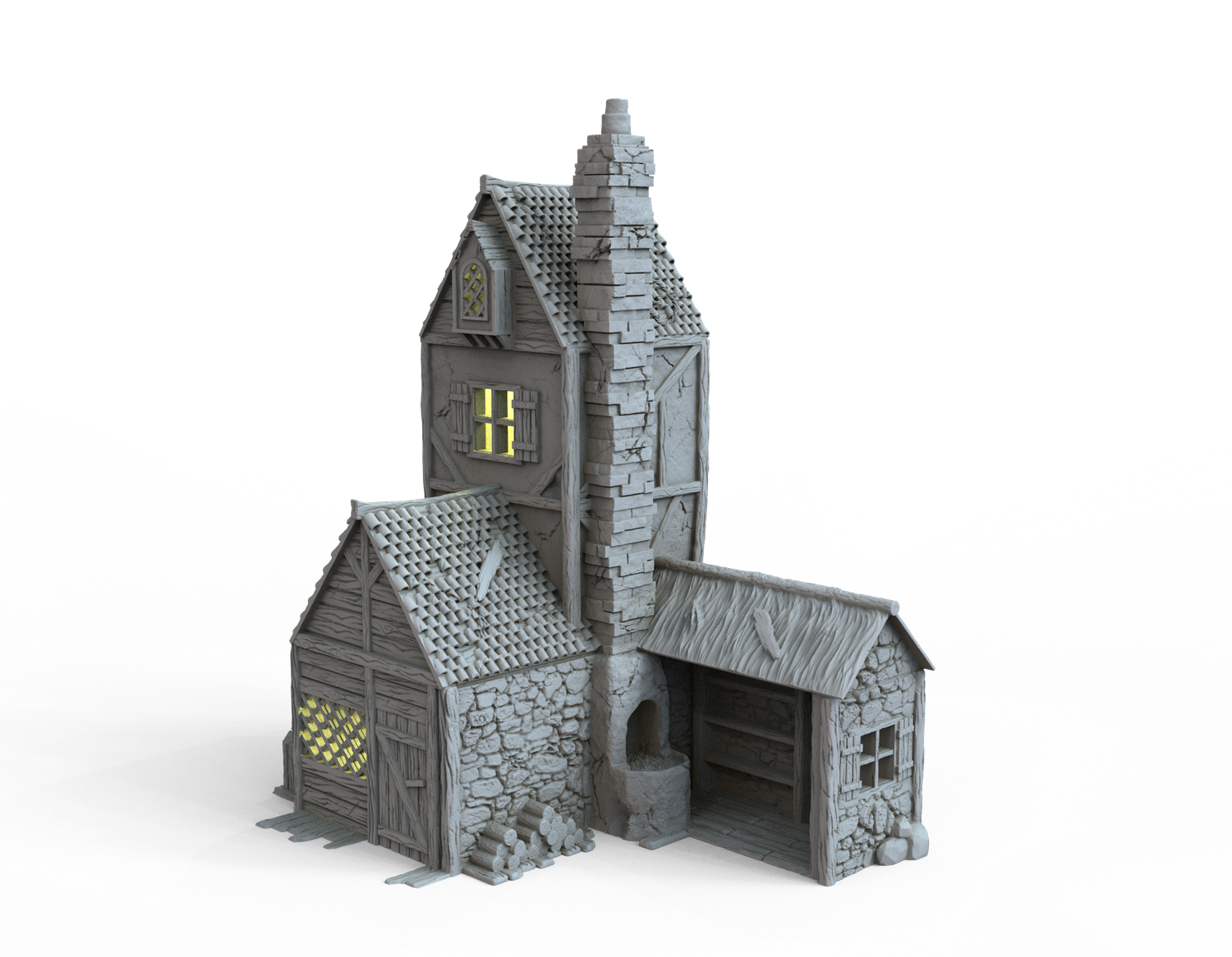 Medieval House 2 , stl file For Fantasy and Medieval