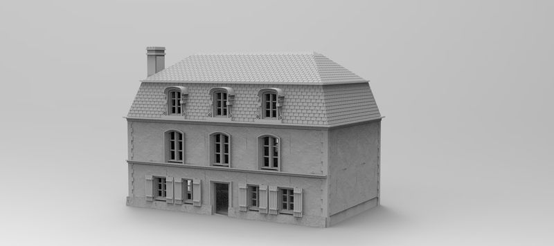 Eglise House 5 , stl file WW2, Modern Warfare