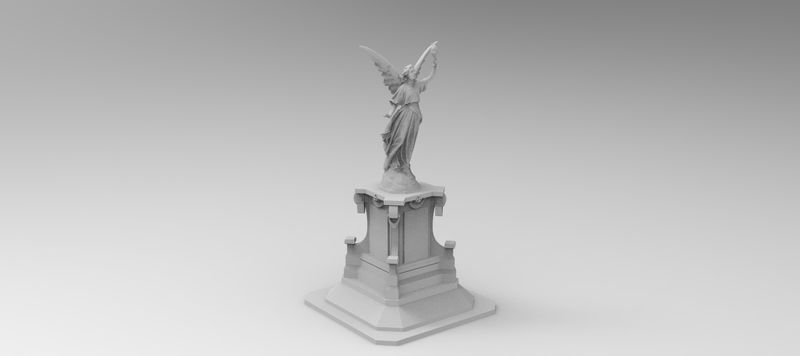 Carentan War Memorial Statue , stl file WW2, Modern Warfare