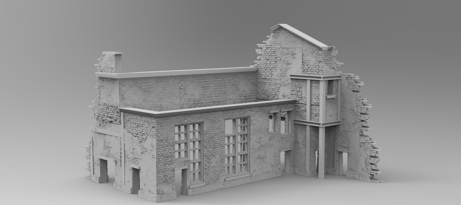 Factory Scatter 8 , stl file WW2, Modern Warfare , Apocalypse
