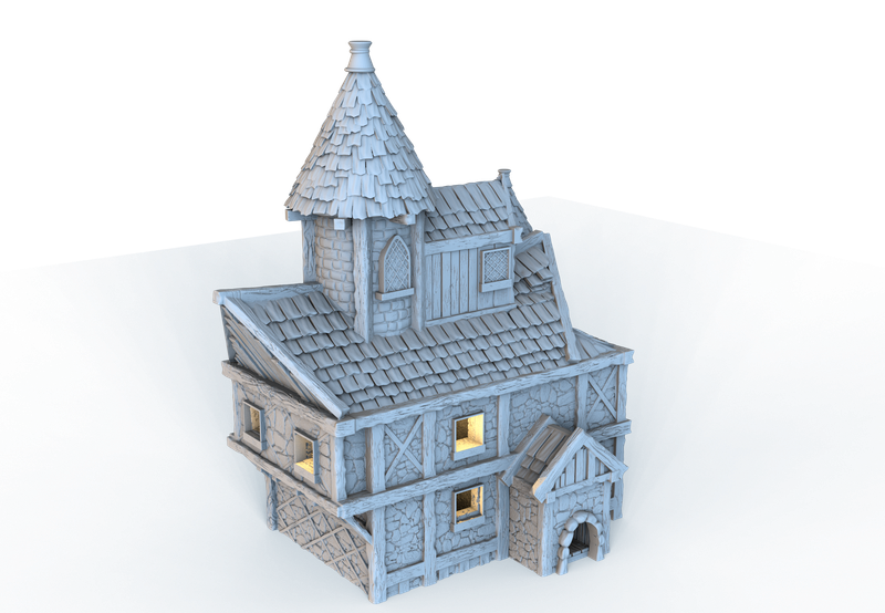Medieval Cosy Corner 3 , stl file For Fantasy and Medieval