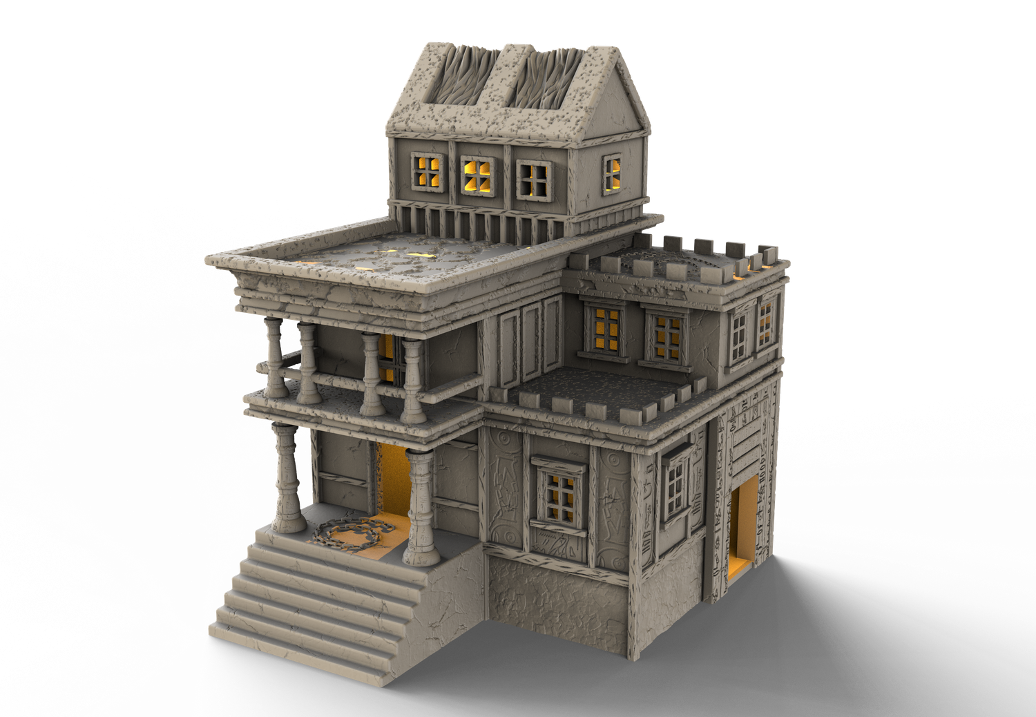 Ancient Egypt House 3 , stl file For Fantasy, Ancient and Medieval
