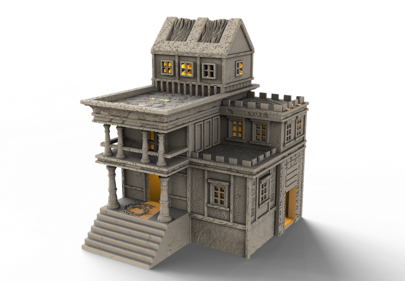 Ancient Egypt House 3 , stl file For Fantasy, Ancient and Medieval