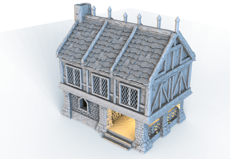 Medieval Cosy Corner 2 , stl file For Fantasy and Medieval