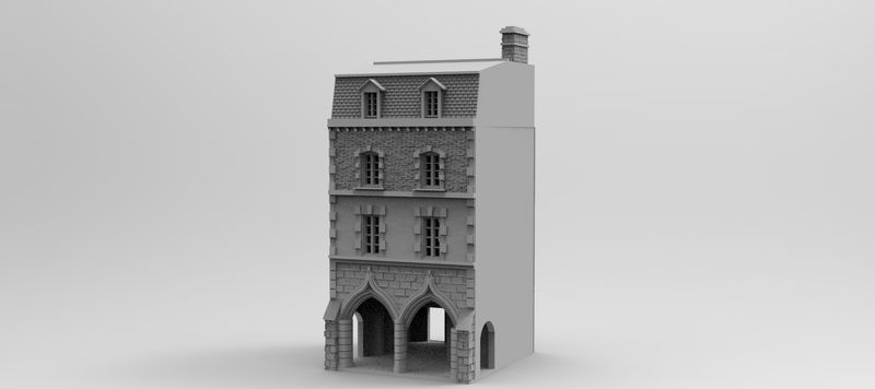 Eglise House 20 , stl file WW2, Modern Warfare