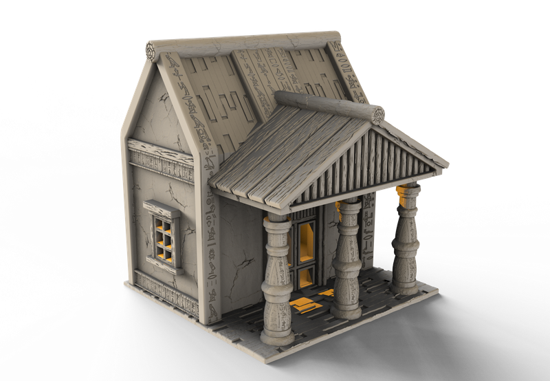 Ancient Egypt House 5 , stl file For Fantasy, Ancient and Medieval