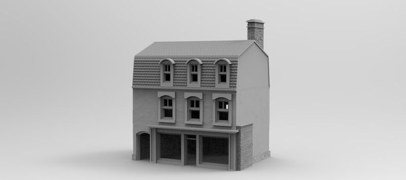 Eglise House 18 , stl file WW2, Modern Warfare