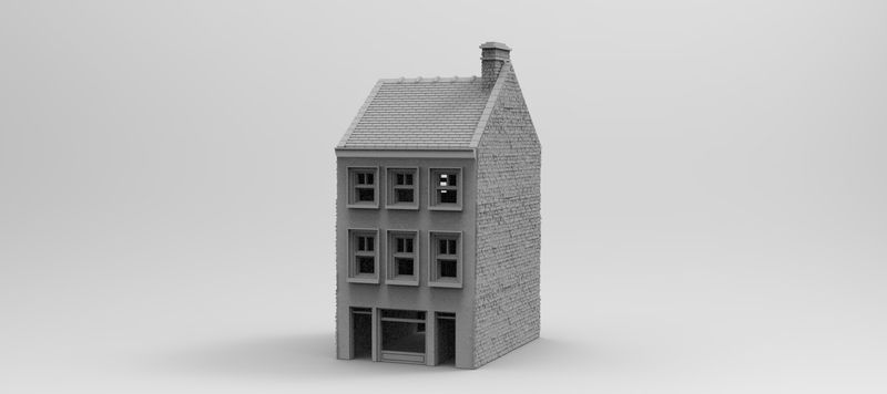 Eglise House 16 , stl file WW2, Modern Warfare