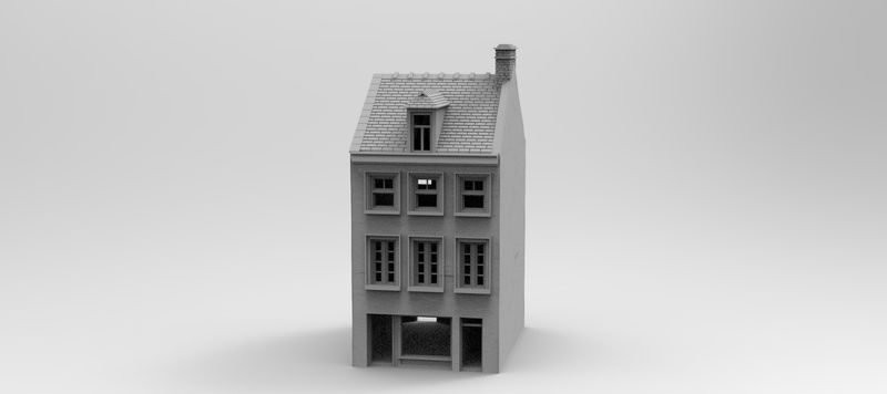 Eglise House 13 , stl file WW2, Modern Warfare