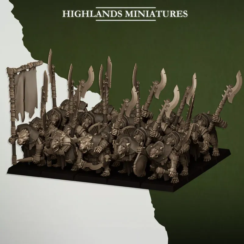 Sewer Vermin -  Vermin Vanguard - Highlands miniatures - WHFB and other Fantasy systems