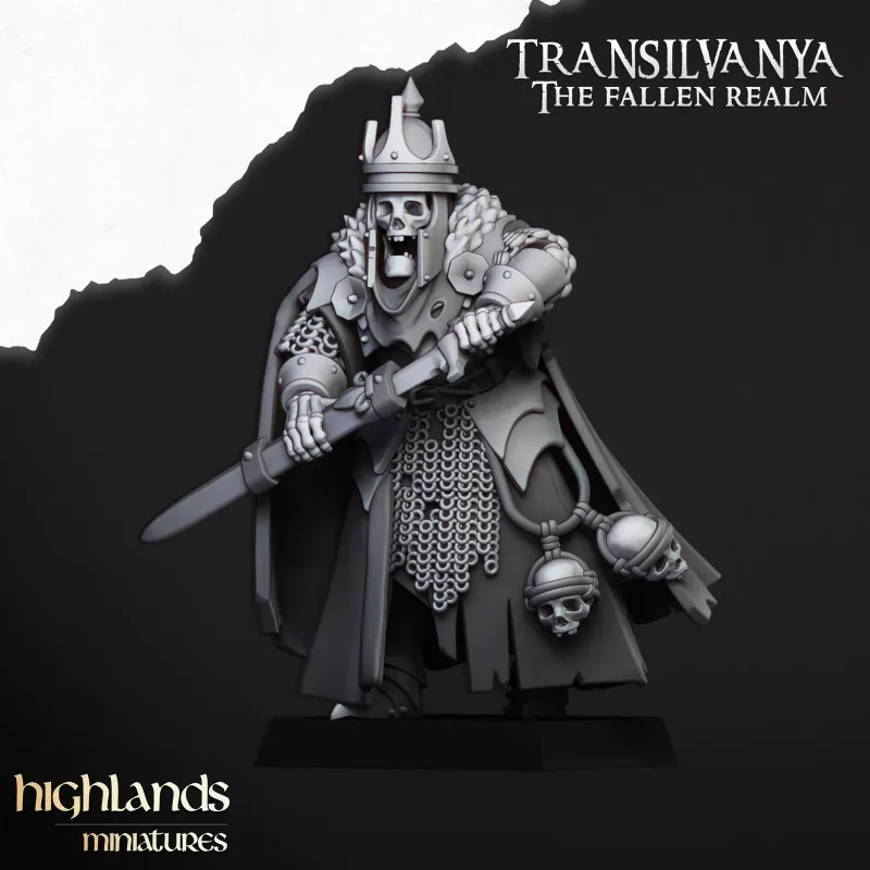 Skeletal Lord - Highlands Miniatures - Transilvanya - The Fallen Realm