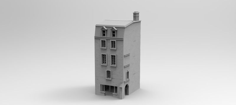Eglise House 19 , stl file WW2, Modern Warfare