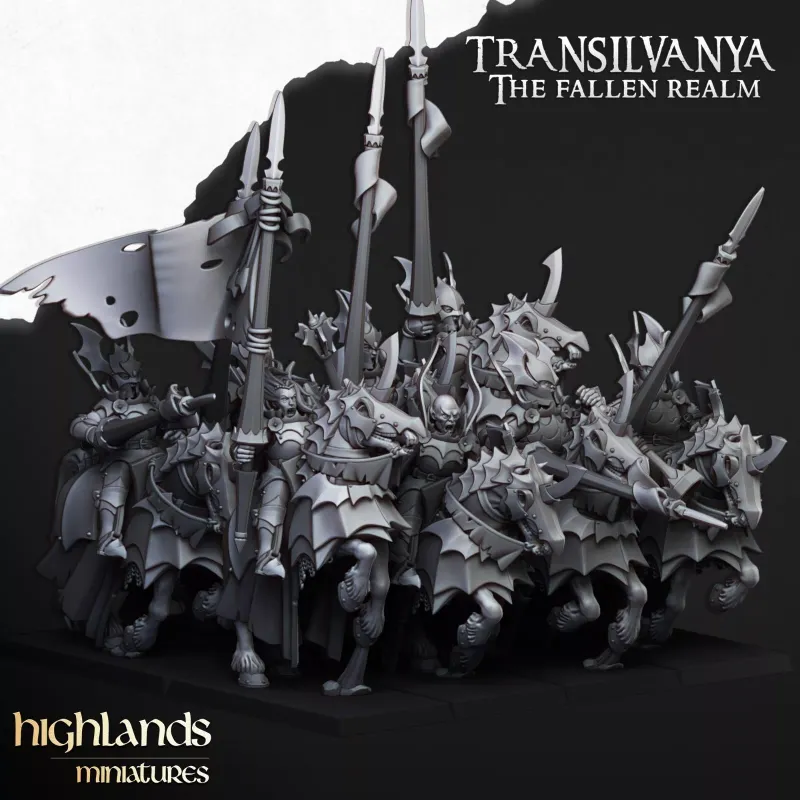 New Vampire Knights Unit - Highlands Miniatures - Transilvanya - The Fallen Realm