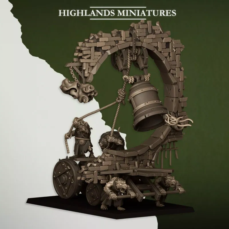 Sewer Vermin - Moving Sewer with Bell - Highlands Miniatures - Sewer Vermin