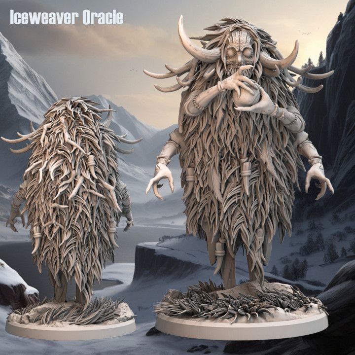 Iceweaver Oracle - Frost Tribe - D&D or Wargaming Miniature