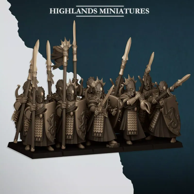 Aegean Elves Sea Guard - Highlands miniatures - WHFB and other Fantasy systems