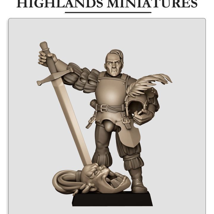 Sunland Captain 3  - Highlands Miniatures - Sunland - The Empire of the Sun