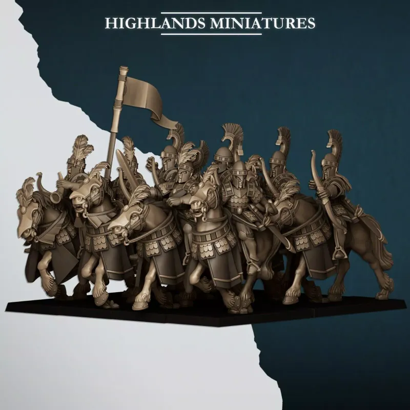 Aegean Elves - Sea Hippeis - Highlands Miniatures - Aegean Elves