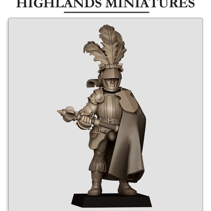 Sunland Captain 1  - Highlands Miniatures - Sunland - The Empire of the Sun