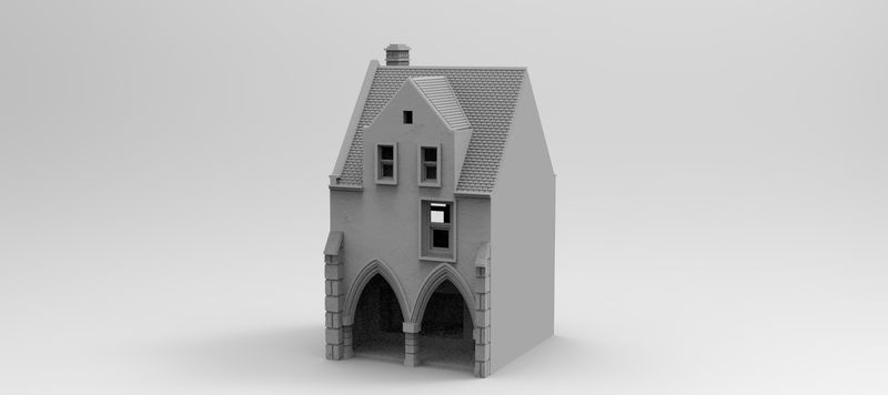 Eglise House 23 , stl file WW2, Modern Warfare