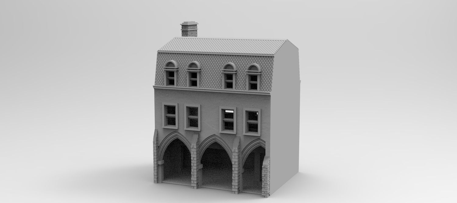 Eglise House 21 , stl file WW2, Modern Warfare