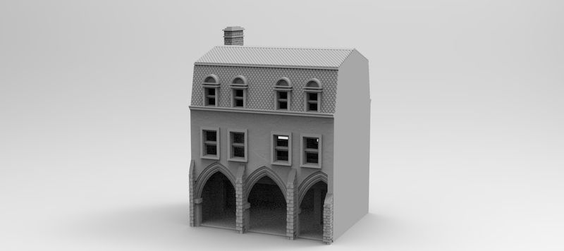 Eglise House 21 , stl file WW2, Modern Warfare