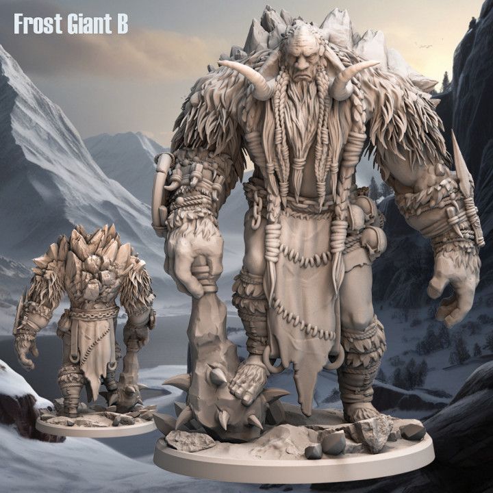 Frost Giant B - Frost Tribe - D&D or Wargaming Miniature
