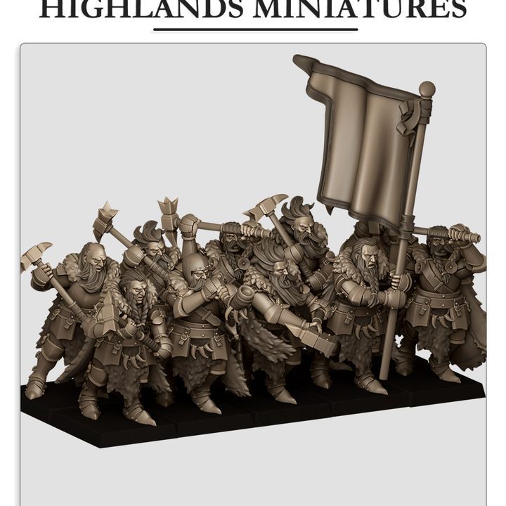 Mergenheim Knights on Foot  - Highlands Miniatures - The Empire of the Sun