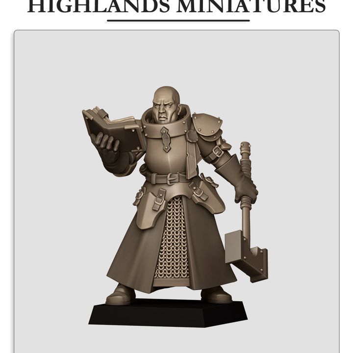 Sunland Battle Priest 1 - Highlands Miniatures - Sunland - The Empire of the Sun