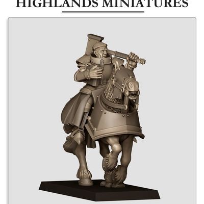 Mounted Sunland Battle Priest - Highlands Miniatures - Sunland - The Empire of the Sun Mounted Sunland Battle Priest - Highlands Miniatures - Sunland - The Empire of the Sun