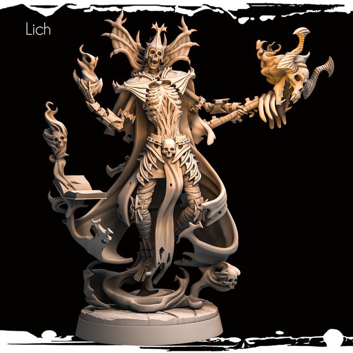 Lich - Skeletons - D&D or Wargaming Miniature