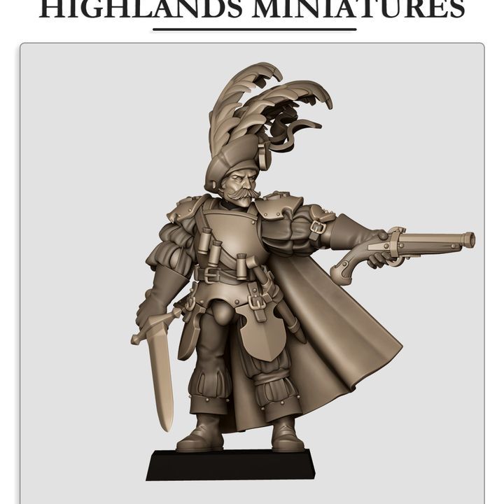Sunland Captain 2  - Highlands Miniatures - Sunland - The Empire of the Sun