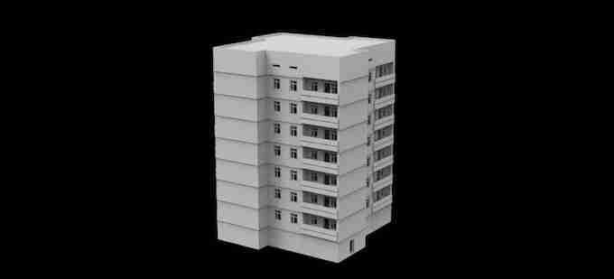 TOWER BLOCK THESE CAN BE PLACED TOGETHER FOR A BLOCK SETUP , stl file modern / apocalypse