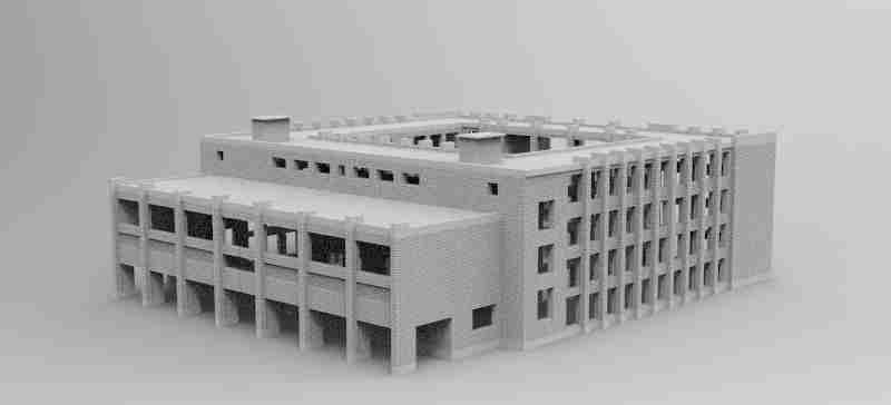 Pripyat School Block , stl file modern / apocalypse