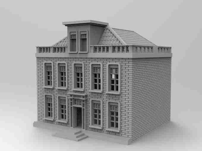 ASSEN HOUSE , stl file WW2