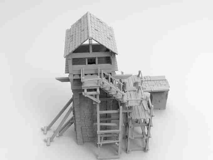WATCH TOWER , stl file Fantasy and Medieval