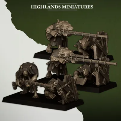 Vermin Shooters - Highlands Miniatures - Sewer Vermin Vermin Shooters - Highlands Miniatures - Sewer Vermin